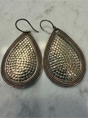 Anna Beck Teardrop Dangle Earrings - Sterling & Gold Plated